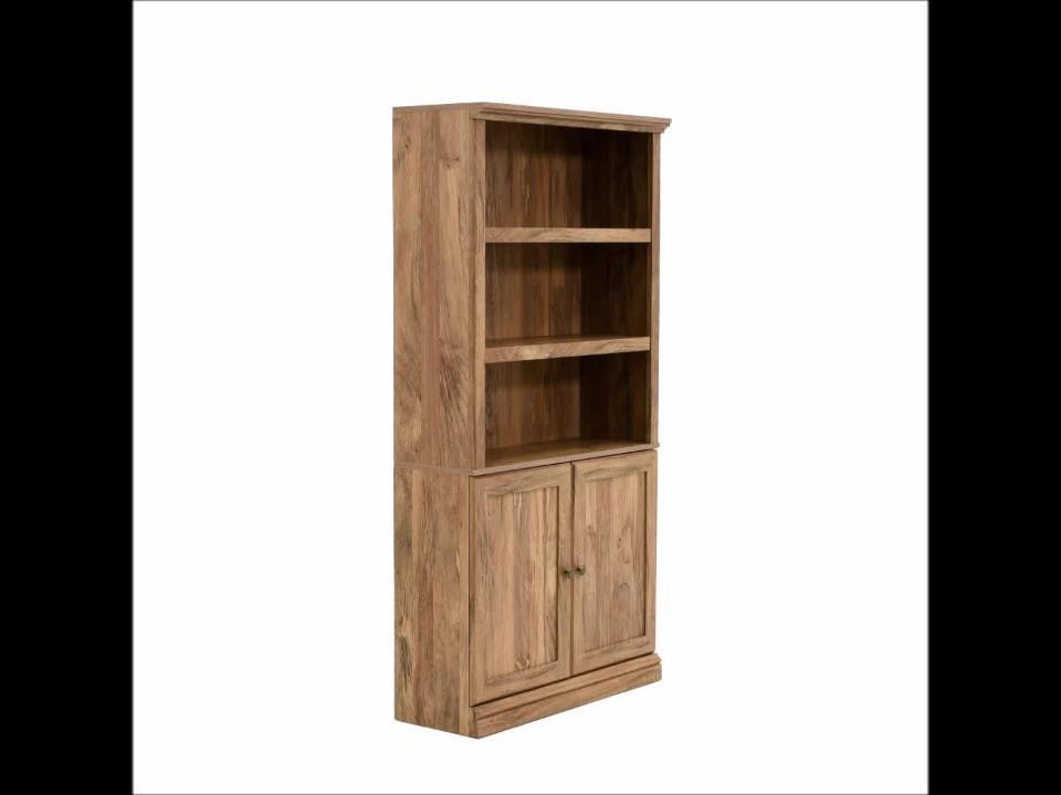 Sindoori Mango 5-Shelf Bookcase with Doors | The Home Depot