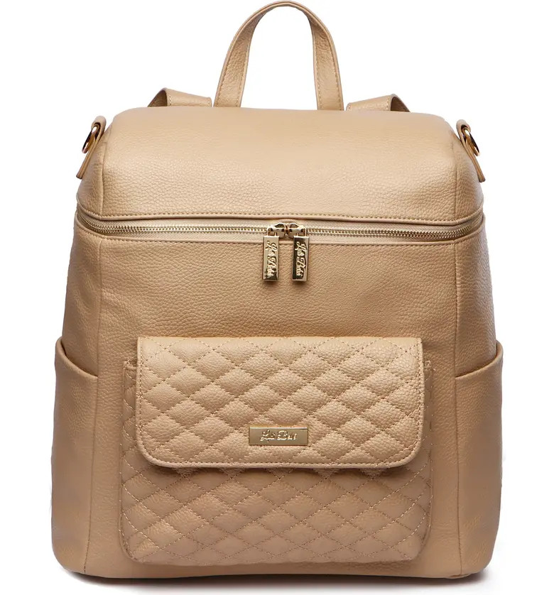 Monaco Faux Leather Diaper Backpack | Nordstrom