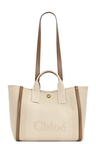 Chloe Carry Large Handbag in Vegetal Beige - Beige. Size all. | FWRD 