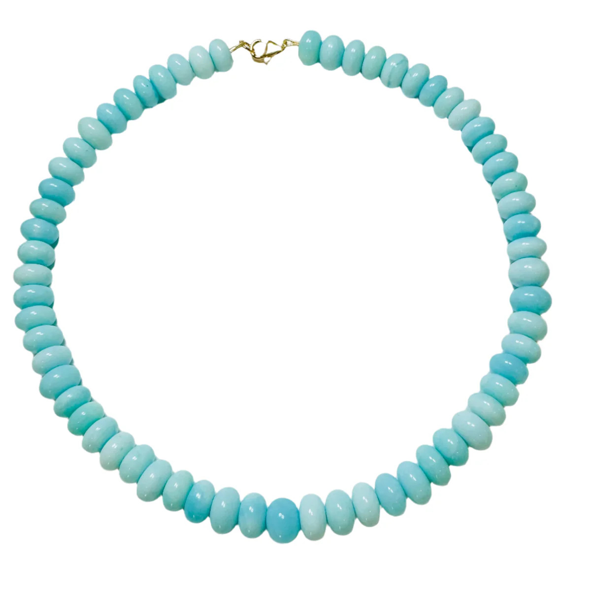Smooth Aqua Opal Candy Necklace | Over The Moon