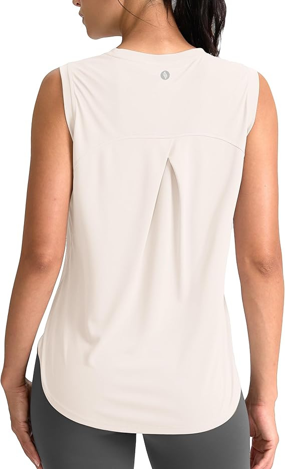 SANTINY Women's Sleeveless Workout Tops Breathable Lightweight Active Tennis Yoga Shirts Athletic... | Amazon (US)