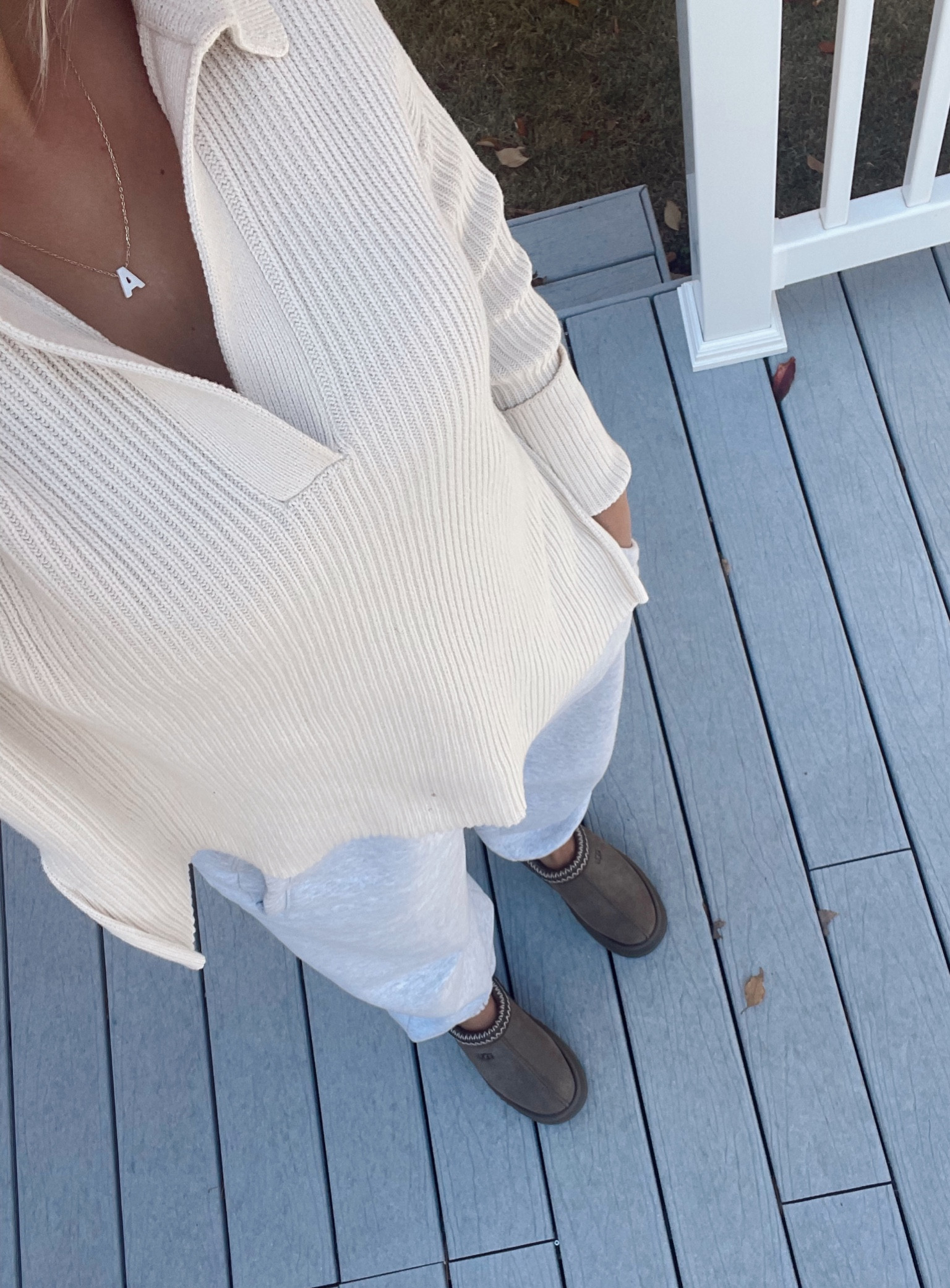 Comfy fall outfit🍂😌
I’ve been wearing this sweater on repeat and just got a new color of tasman uggs and am in LOVE

#fall #falloutfit #amazon #ugg #slippers #fallshoes #nordstrom #sweatpants #oversizedsweatpants #abercrombie #lounge #loungewear #comfyoutfits #sweater #oversizedsweater #gap #cozyoutfit #weekendoutfit #errandoutfit #winteroutfit #giftidea #giftsforher #traveloutfit #airportoutfit #fallshoes

#LTKStyleTip #LTKShoeCrush #LTKSeasonal