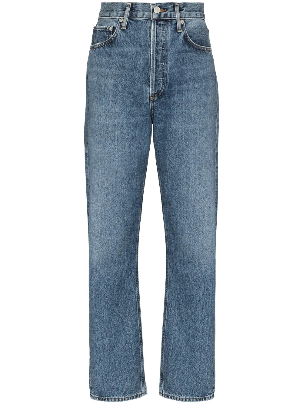 AGOLDE five-pocket straight-leg Jeans | Blue | FARFETCH | Farfetch Global