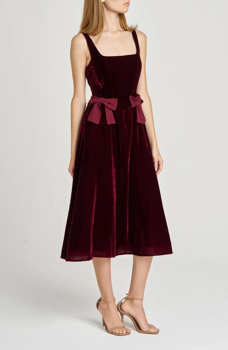 Ava Velvet Midi Dress | Nordstrom