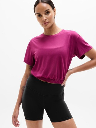 With Ease Bubble Hem Tee | Athleta