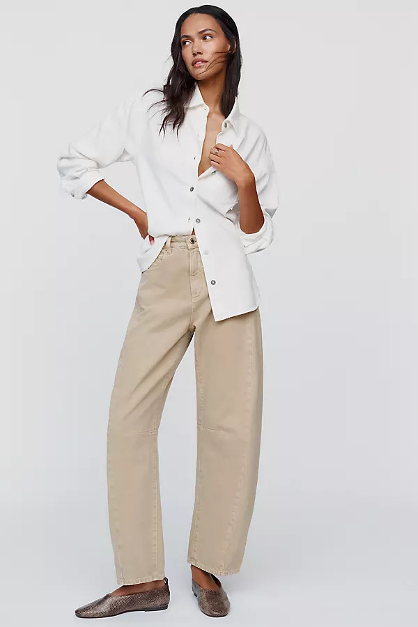 Arc High Rise Barrel Leg Jeans | Anthropologie (US)