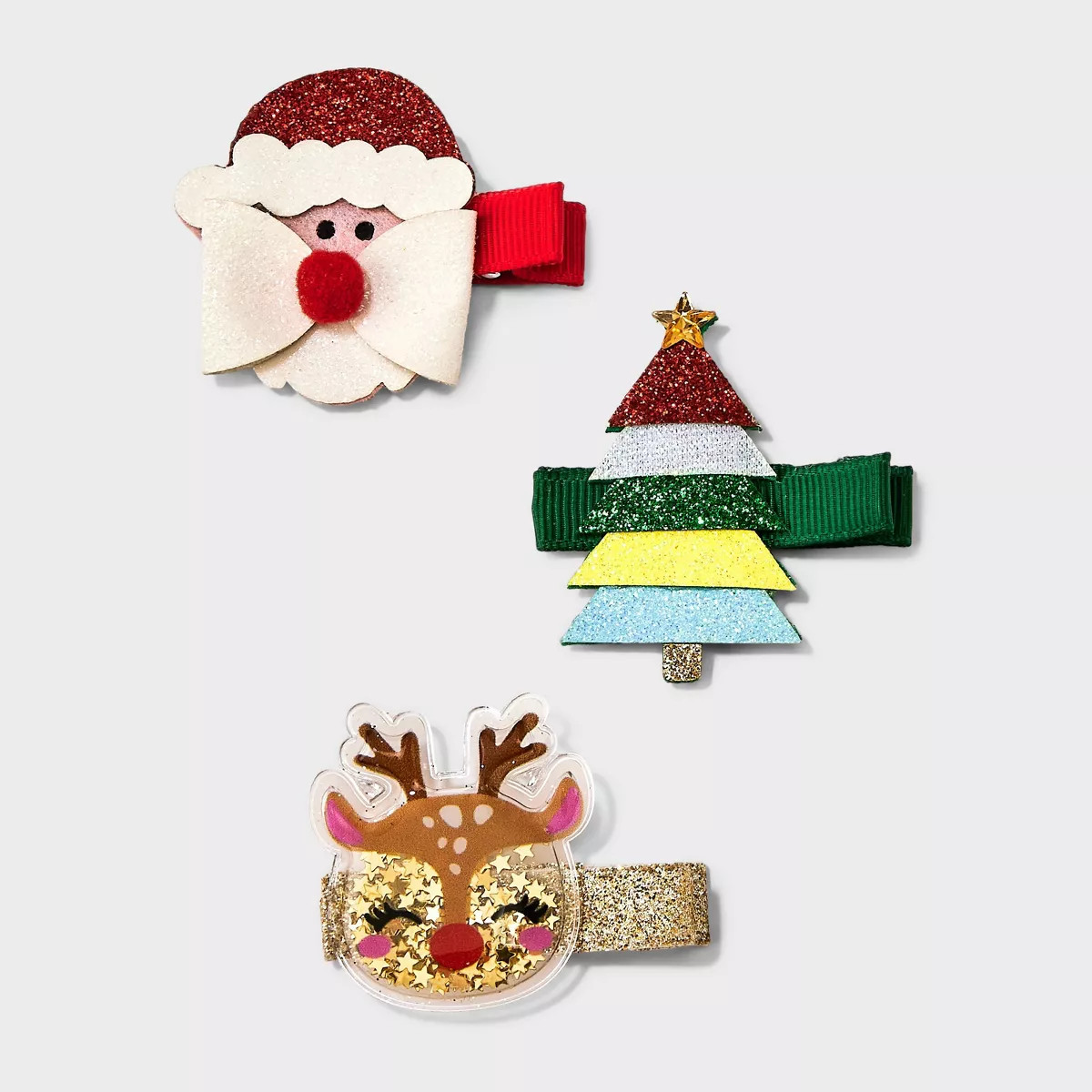 Girls' 3pk Christmas Snap Hair Clips - Cat & Jack™ | Target