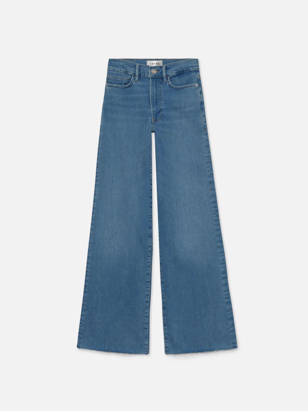 Le Slim Palazzo Raw Fray  in  Clearwater | Frame Denim