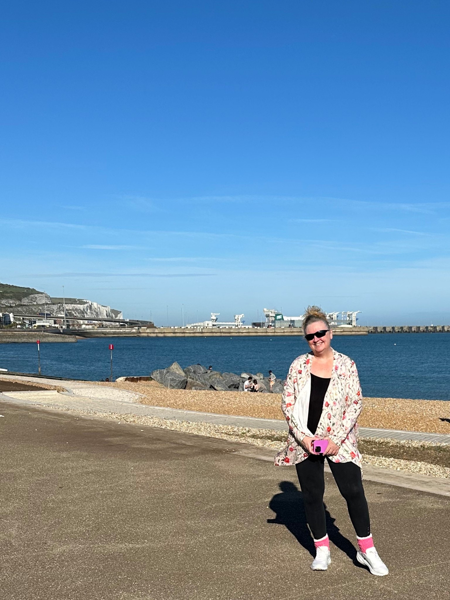 Shein Printed Jacket / trainers / leggings 

.. lovely trip to the Seaside 

#cover up #casualstyle #holidaywear

#LTKtravel #LTKspring #LTKmodest