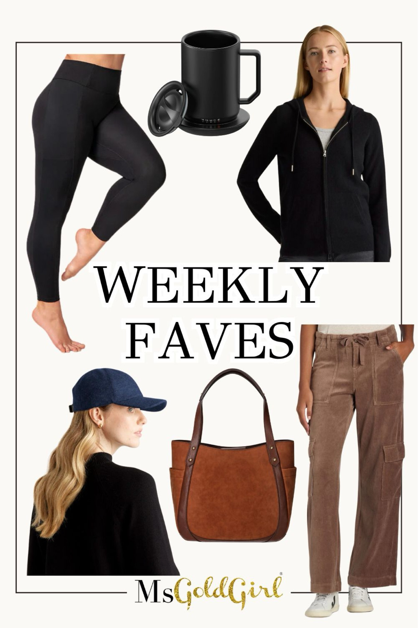 Weekly faves! I love these leggings and cashmere hat. This Walmart too is so pretty and these corduroy pants are perfect for spring. I love a good heated mug and a cashmere zip up! 

#LTKBeauty #LTKSeasonal #LTKStyleTip