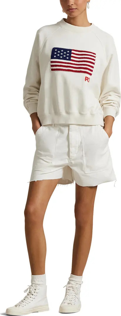 Logo Flag French Terry Crewneck Sweatshirt | Nordstrom