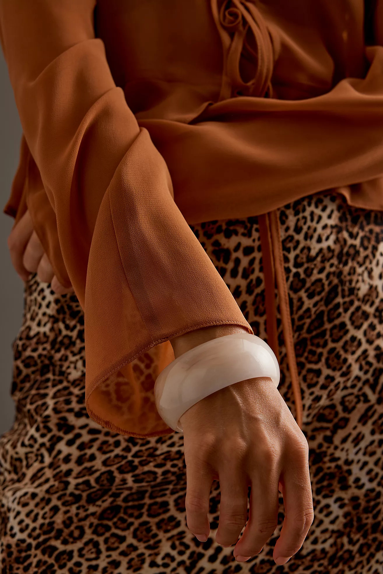 Resin Thick Bangle Bracelet | Anthropologie (UK)