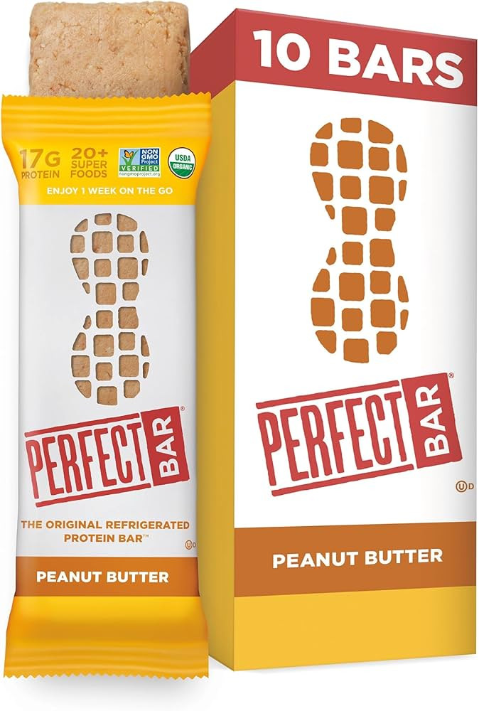 Perfect Bar, Peanut Butter Protein Bar, High Protein, Organic, Gluten Free, Soy Free, Non GMO, No... | Amazon (US)