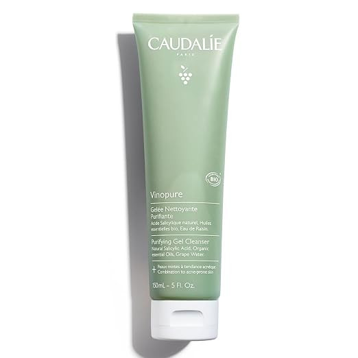 Caudalie Vinopure Pore Purifying Gel Cleanser with Natural Salicylic Acid, 5.1 Ounce | Amazon (US)