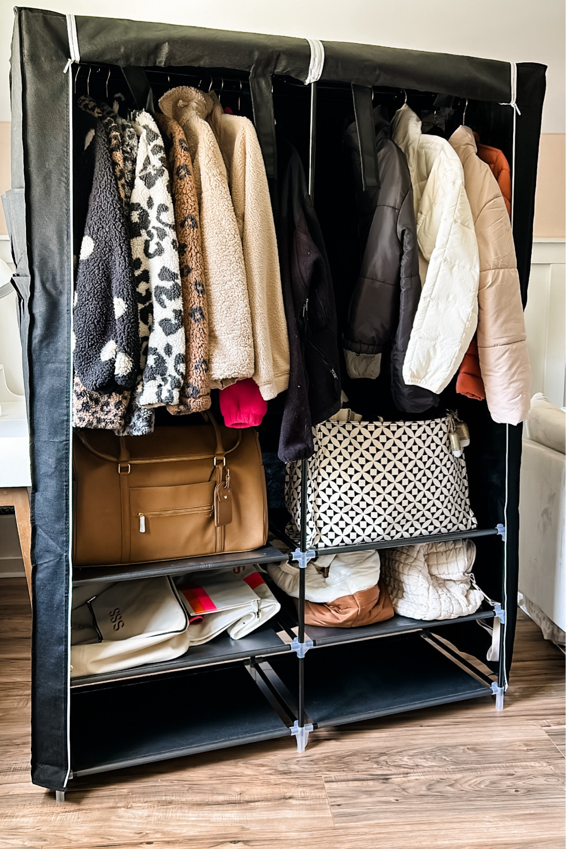 I finally found a solution to all my clutter in my closet - this portable closet is a great way to store off-season clothing for those of us that have smaller closets! Would also be great for college students with limited space! #amazon #amazonfinds #amazonhome #storage #storagesolutions #organization

#LTKStyleTip #LTKFindsUnder50 #LTKHome