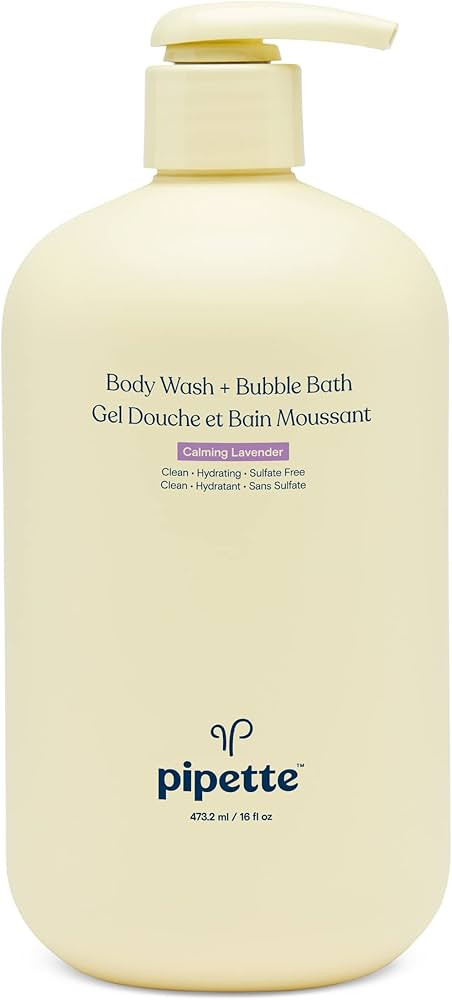 Pipette Bubble Bath + Body Wash - Nourishing and Skin Softening Tear Free Bubbles Fun, Suitable f... | Amazon (US)