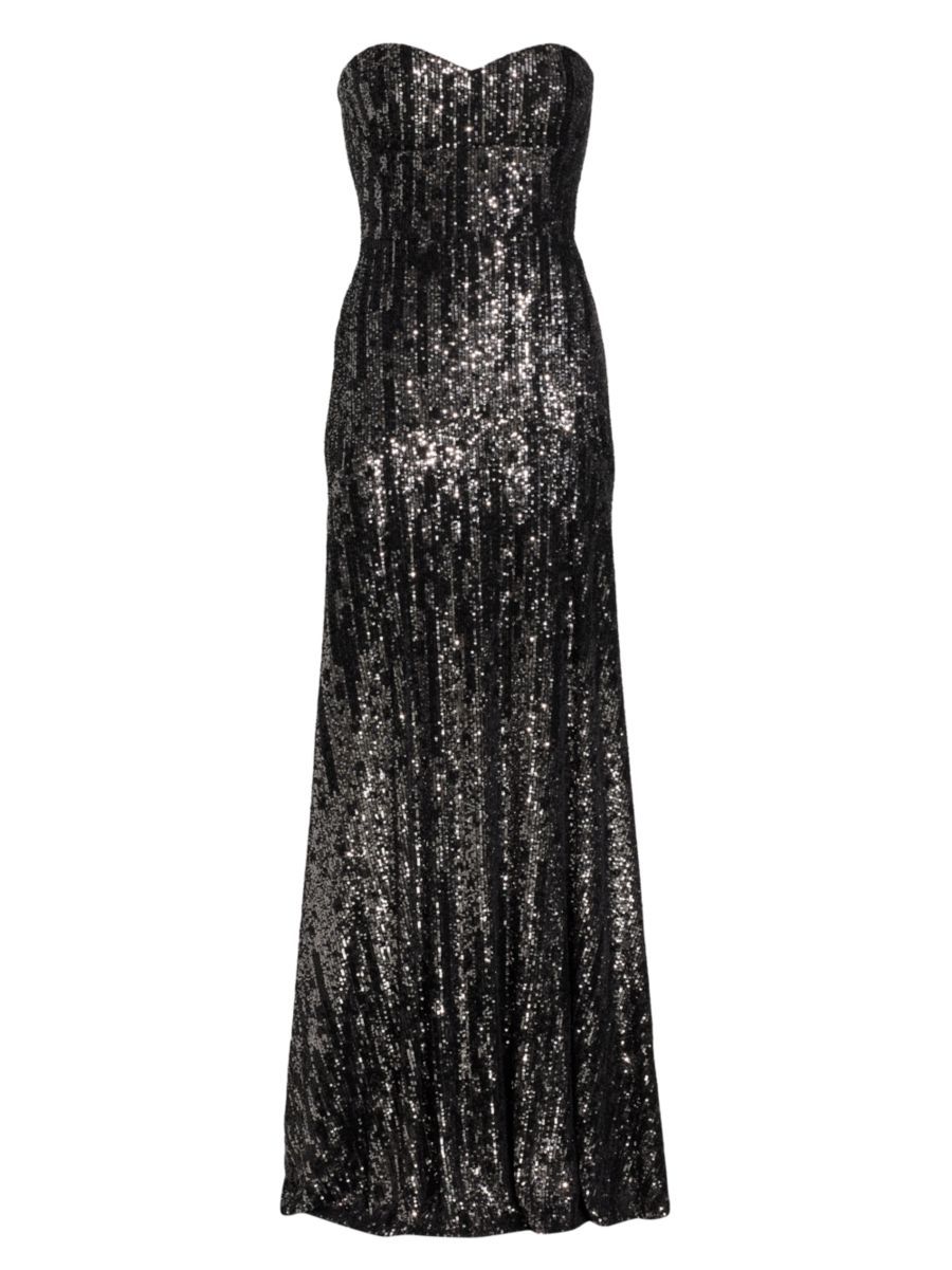 Rene Ruiz Collection Strapless Sequined Gown | Saks Fifth Avenue