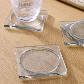 Cast Glass Coaster Sets | West Elm (US)