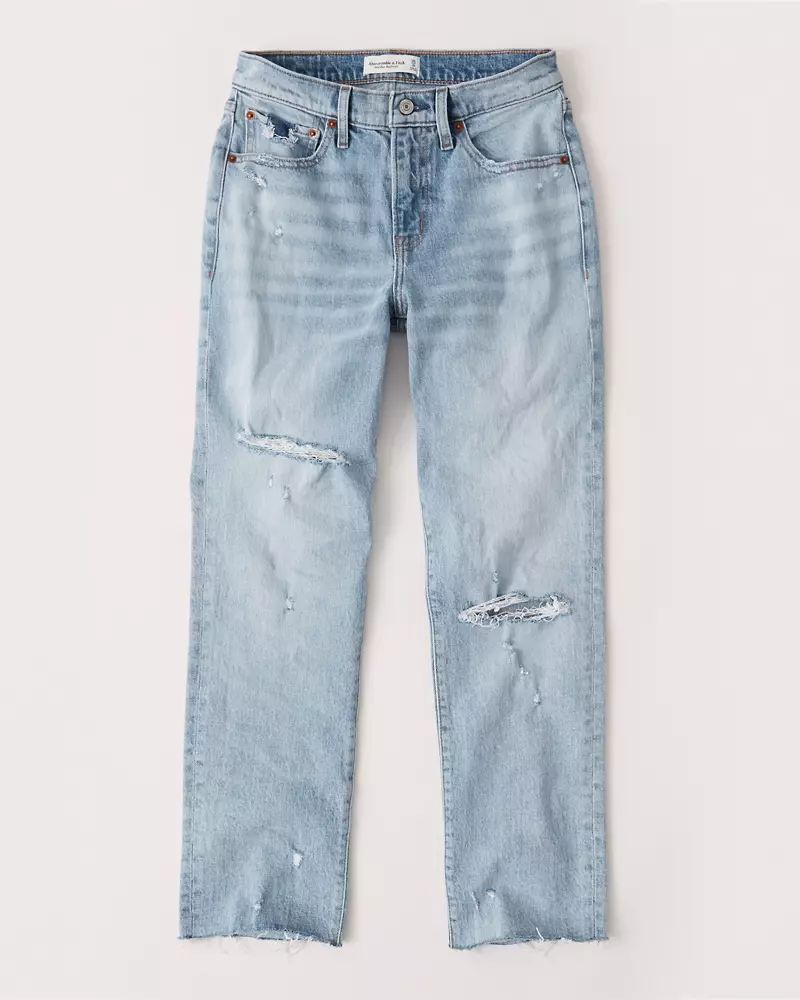 Mid Rise Boyfriend Jeans | Abercrombie & Fitch US & UK