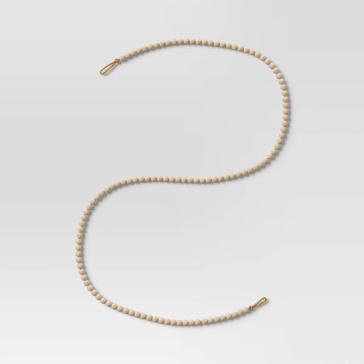 4' Wood Bead Christmas Tree Garland Natural - Wondershop™ | Target