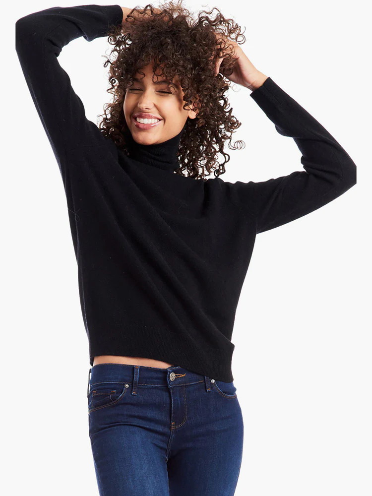 Women's The Cashmere Turtleneck Willow Sweater - Mott & Bow | Mott & Bow