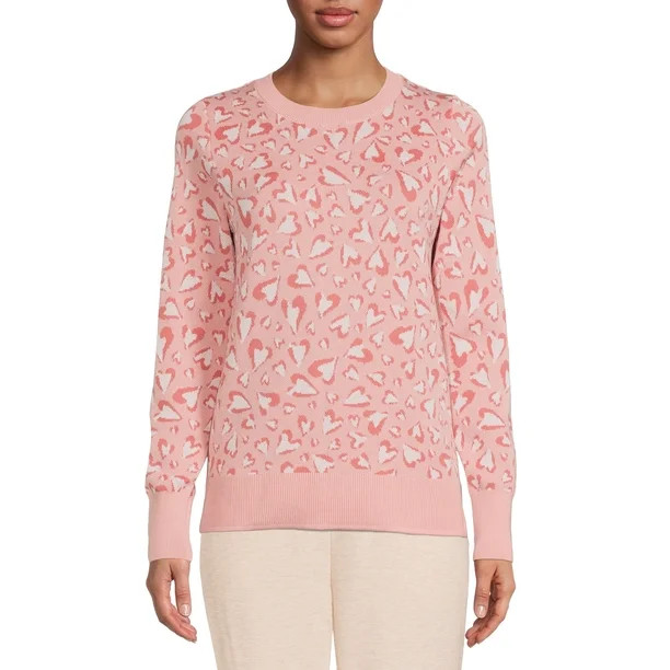 Time and Tru Women's Long Sleeve Pullover Talking Sweaters - Walmart.com | Walmart (US)