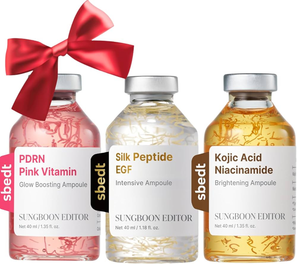 SUNGBOON EDITOR Hometox Trio Ampoule Kit, Copper Peptide, PDRN & Kojic Acid, Radiance & Glow Boos... | Amazon (US)