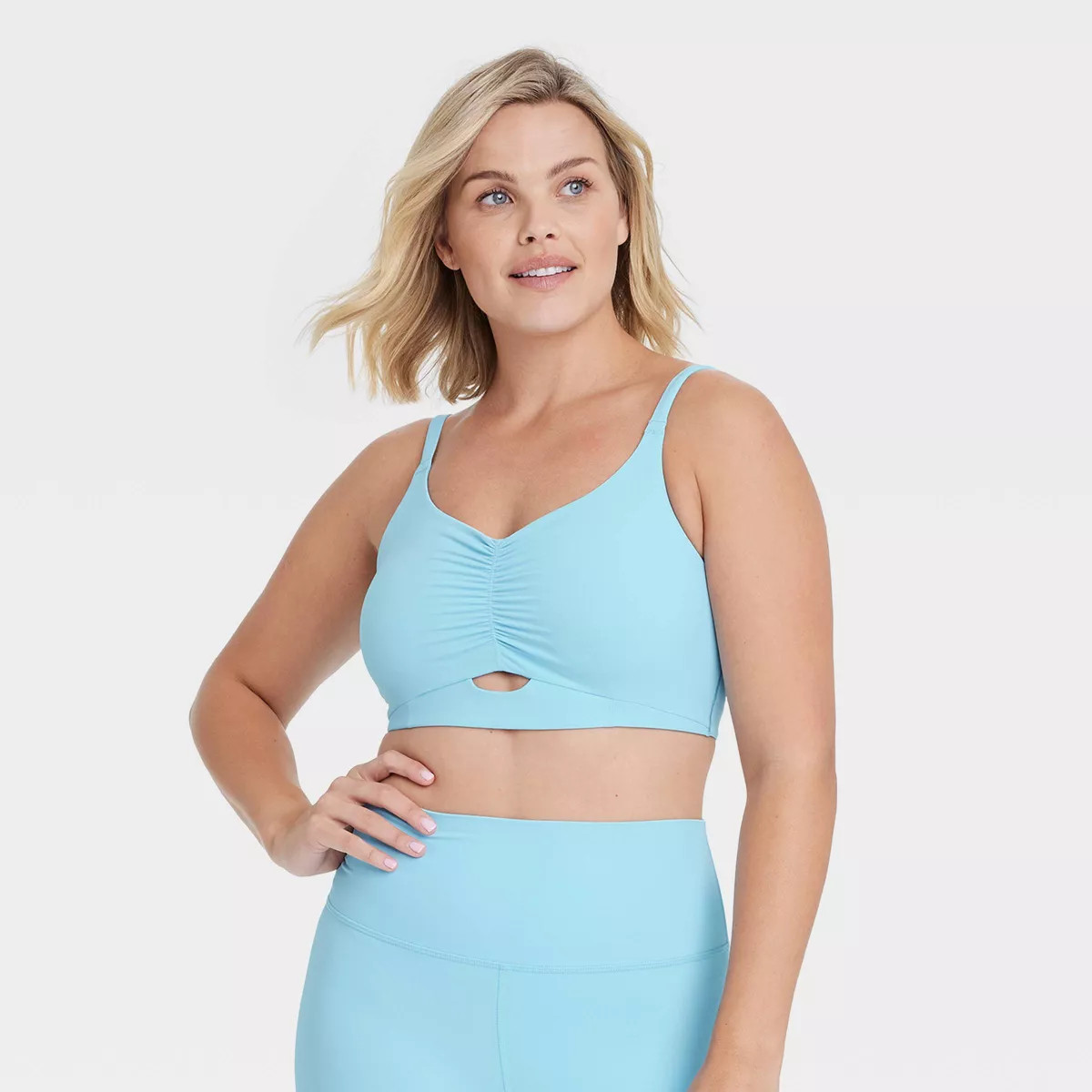 Women's Everyday Soft Light Support Cinch Front Bra - All in Motion™ | Target