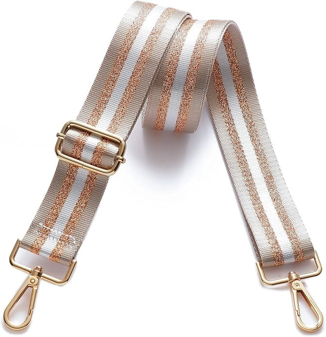 Purse Strap Replacement Crossbody Wide Shoulder Strap Adjustable Canvas Straps Handbag Strap Repl... | Amazon (US)