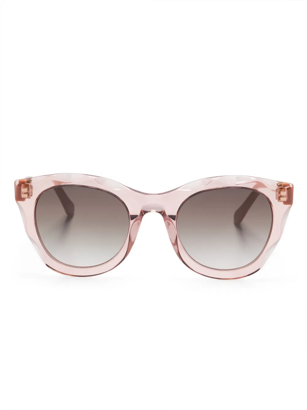 Chloé Eyewear geometric-frame Sunglasses | Pink | FARFETCH | Farfetch Global