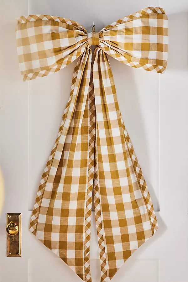 Gingham Bow Tree Topper | Anthropologie (US)