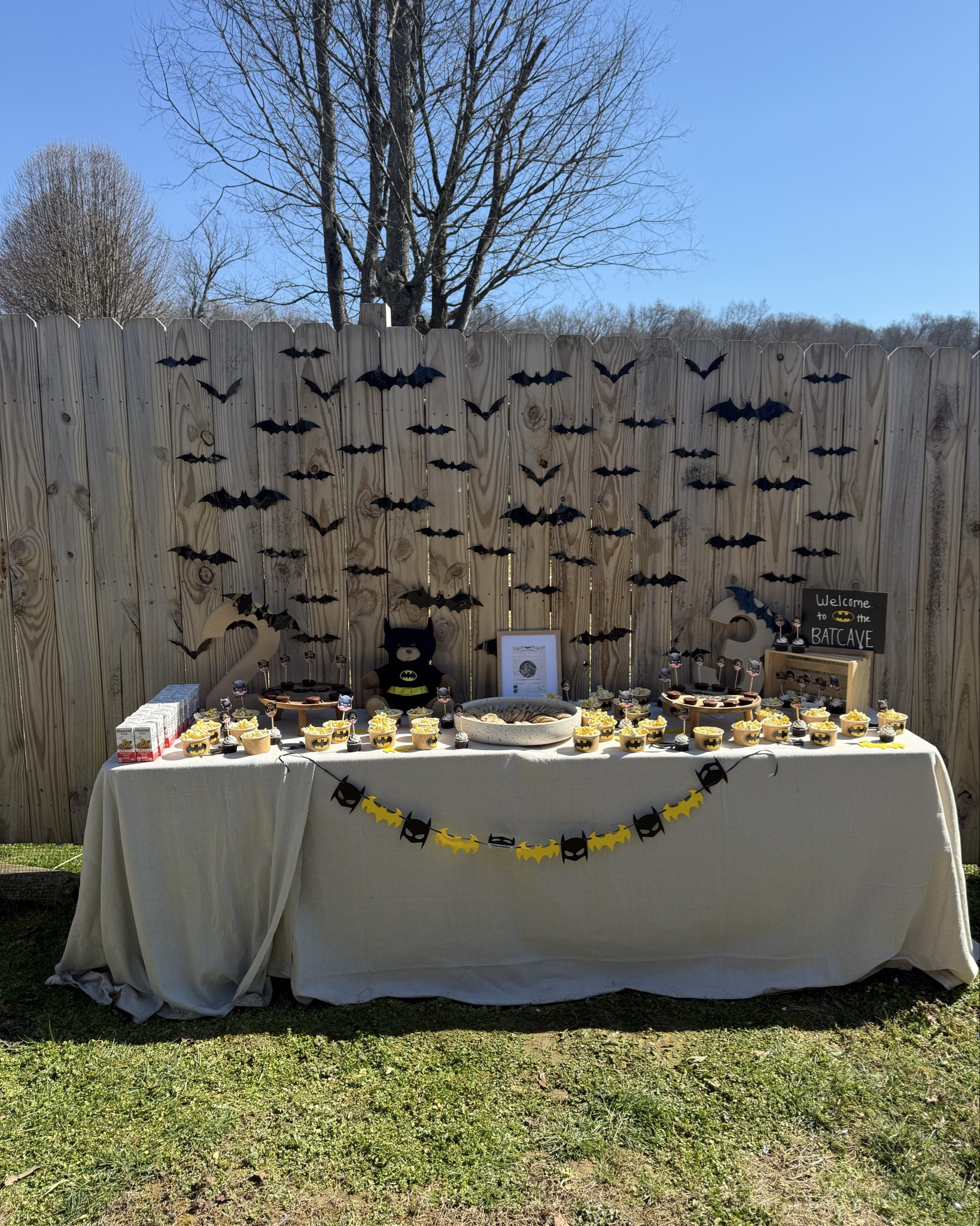 Batman birthday party! 🤍🤍

This one was so fun for our toddlers! We even got a Batman costume from Amazon & had a friend come dressed up as THE REAL BATMAN. linked below of course 🤍🤍