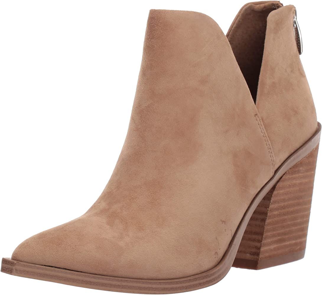 Amazon.com | Steve Madden Women's Alyse Fashion Boot, Tan Suede, 8.5 M US | Ankle & Bootie | Amazon (US)