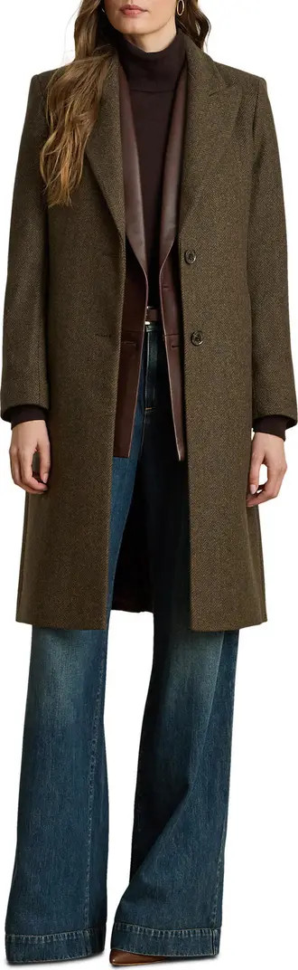 Lauren Ralph Lauren Peak Lapel Coat | Nordstrom | Nordstrom