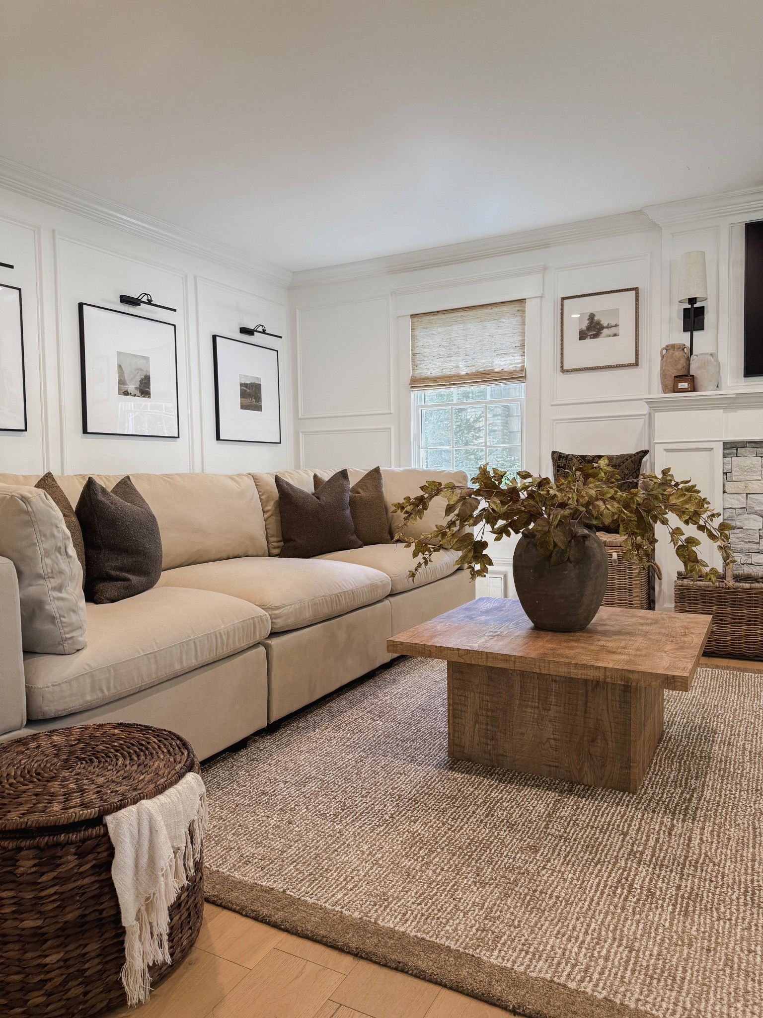 ** Neutral, earthy, & cozy living room sofa and decor. 

#LTKStyleTip #LTKHome #LTKSaleAlert