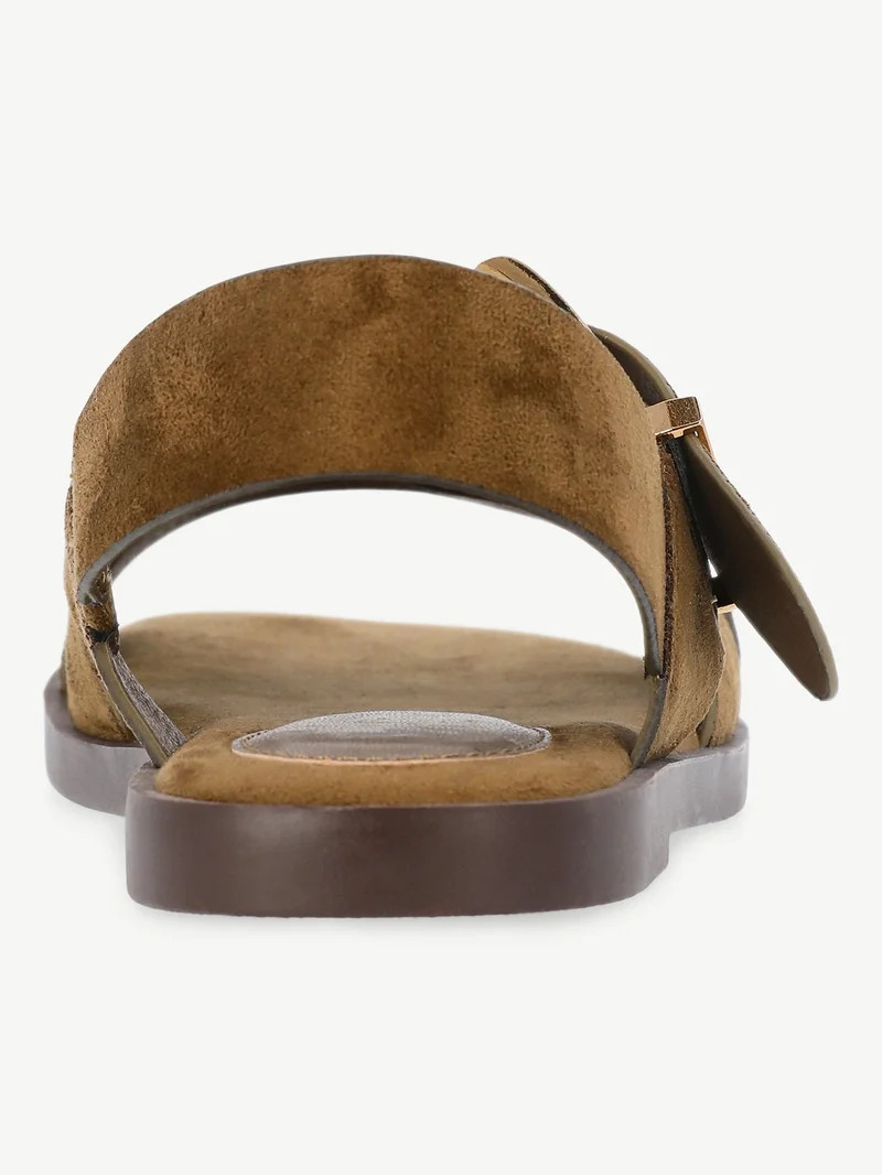 Time and Tru Women's X-Band Buckle Sandals | Walmart (US)