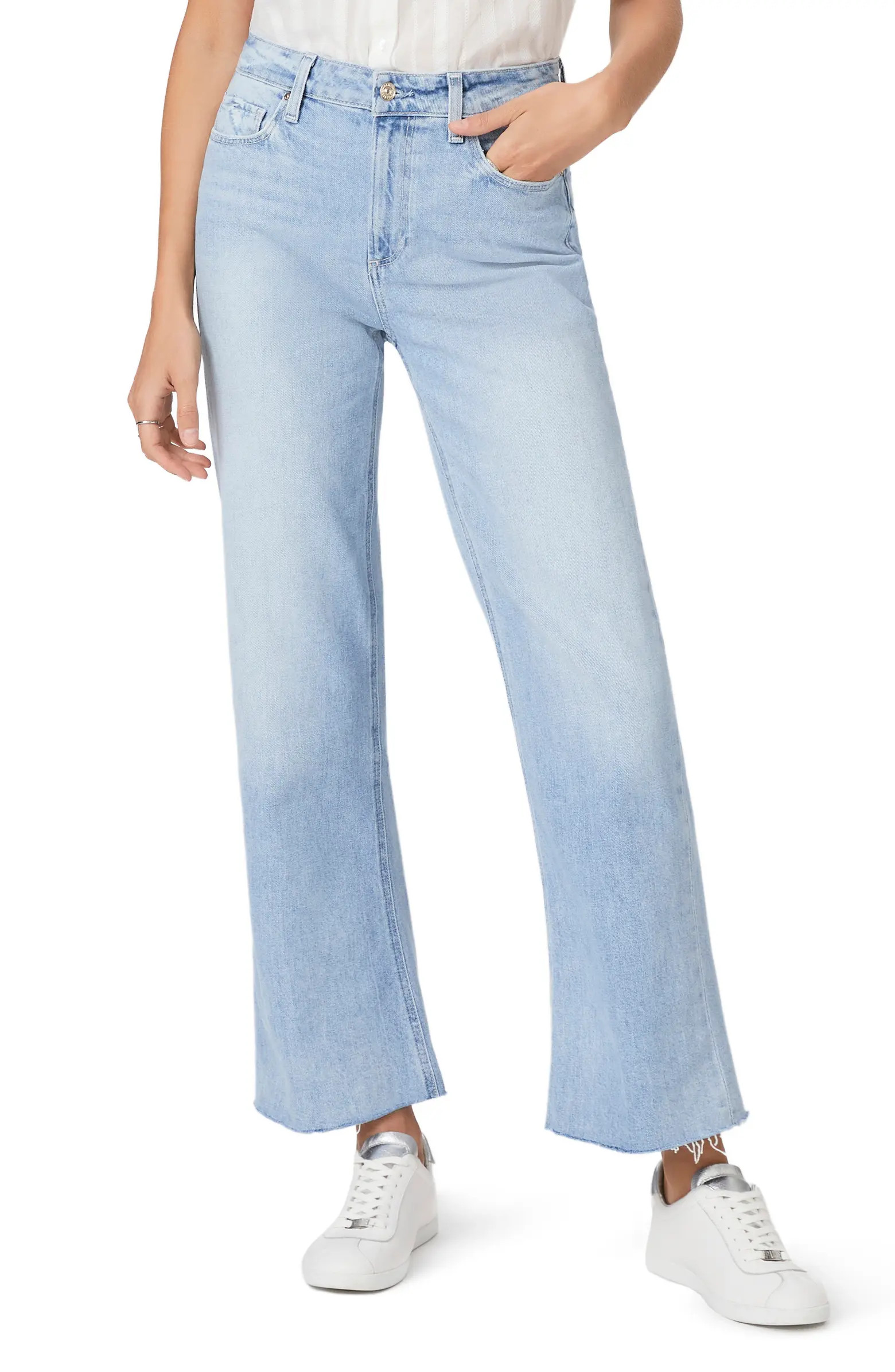 Leenah Raw Hem Ankle Jeans | Nordstrom