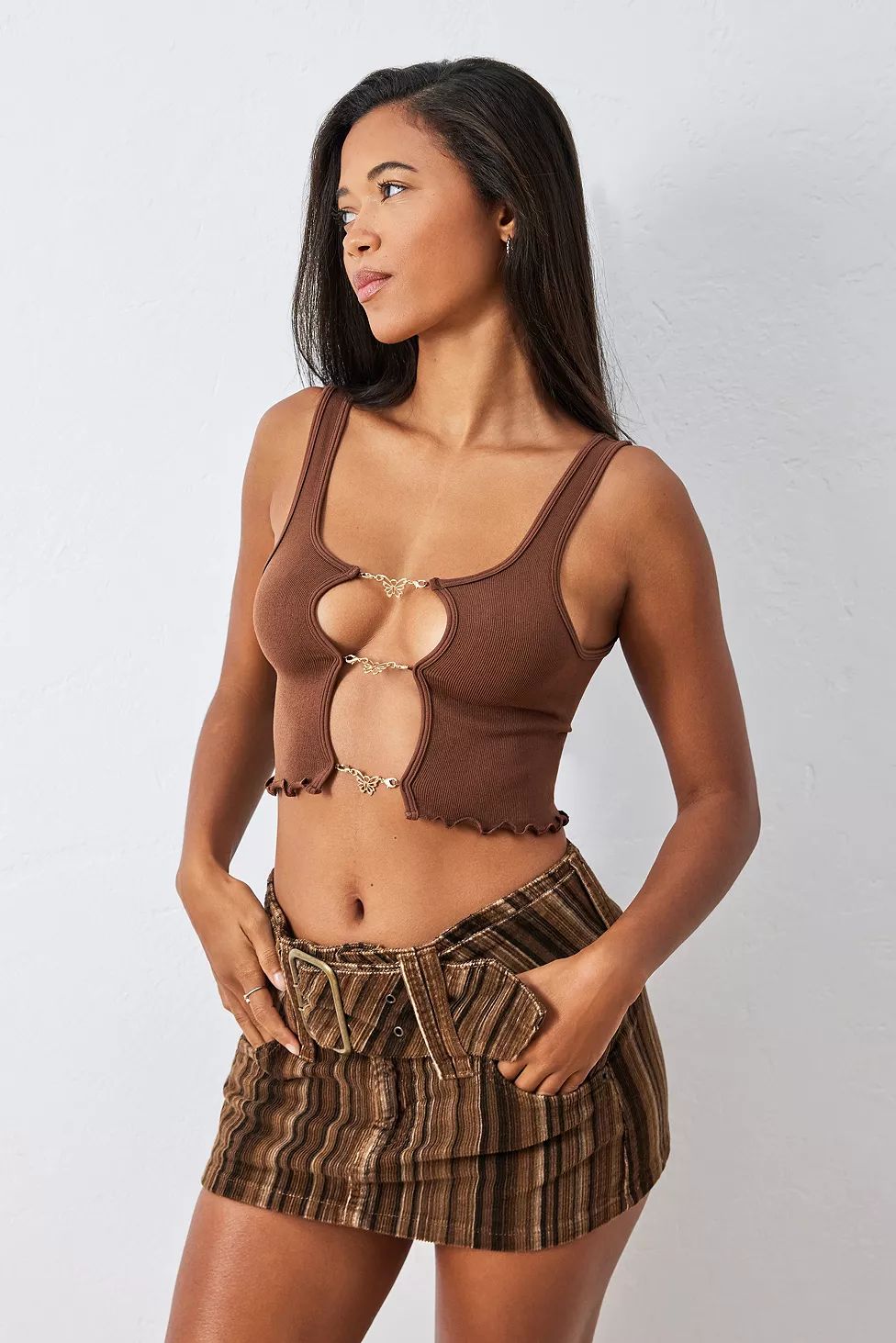 Out From Under – Camisole „Butterfly" mit Cut-outs | Urban Outfitters (EU)