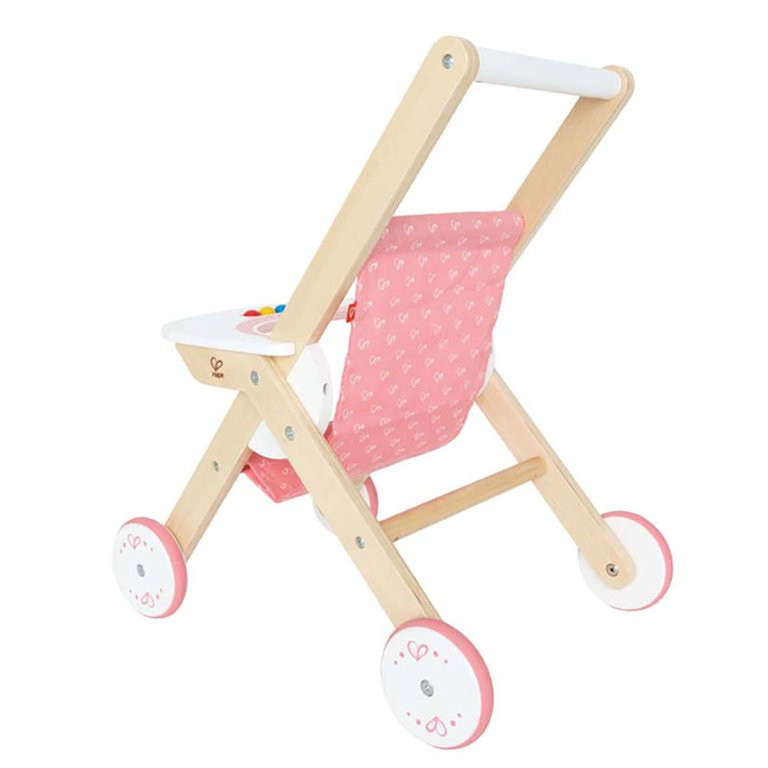 Hape Kids Wooden Pretend Play Baby Doll Stroller & Rock-A-Bye Cradle Crib Toys - Walmart.com | Walmart (US)