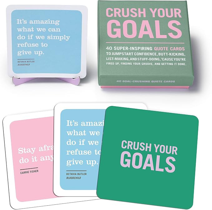 Knock Knock Crush Your Goals Inner-Truth Deck Inspiring Quote Cards Deck, 40 Affirmation Cards & ... | Amazon (US)