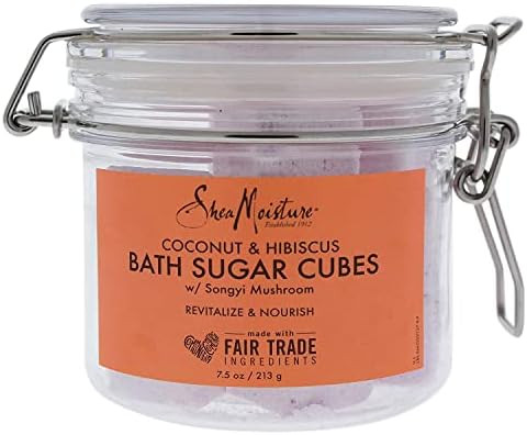 Shea Moisture Coconut and Hibiscus Bath Sugar Cubes for Unisex, 7.5 Ounce | Amazon (US)