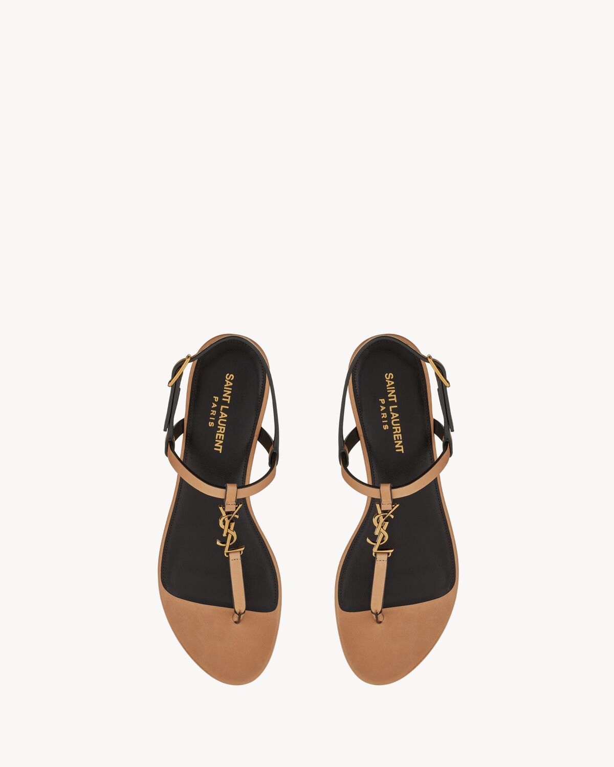 Cassandra sandals in vegetable-tanned leather | Saint Laurent Inc. (Global)