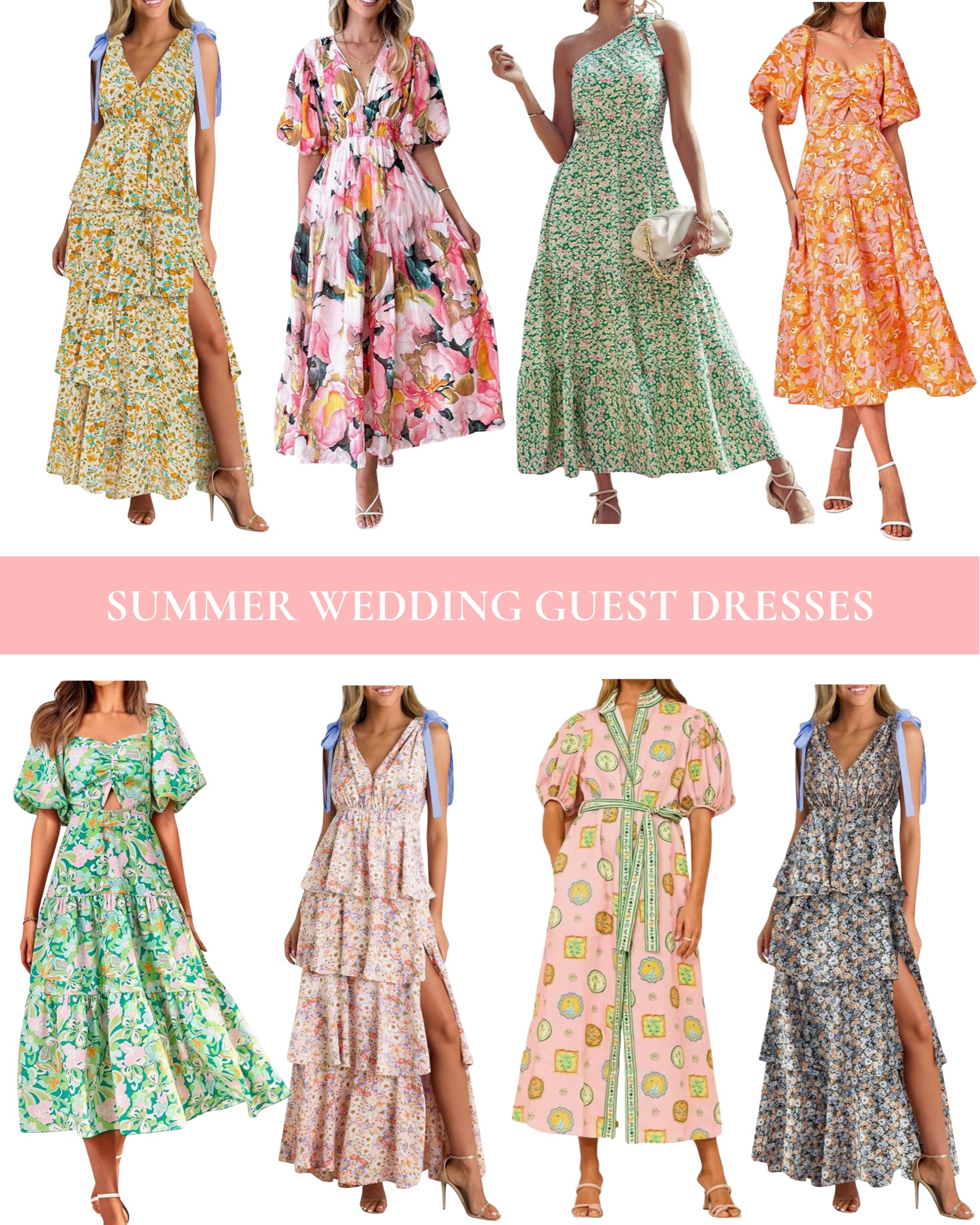 Summer wedding guest dresses • floral dress • Amazon fashion • vacation • travel 

#LTKSeasonal #LTKstyletip #LTKwedding