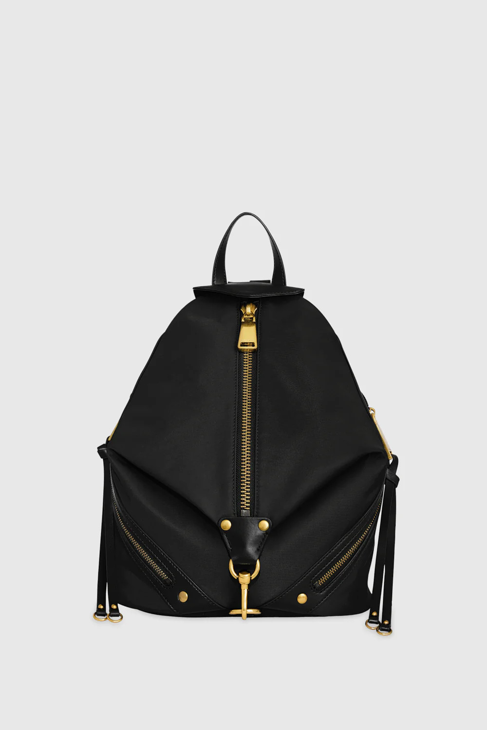 Rebecca Minkoff Nylon Medium Zip Julian Backpack Bag In Black | Rebecca Minkoff