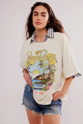 Daydreamer The Beach Boys Surfin' USA Tee | Free People (Global - UK&FR Excluded)