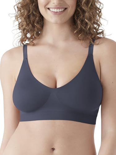 True & Co Women's Soft Form V Neck Adjustable Strap Bra, Nightfall, (Large) 36-38DD/DDD | Amazon (US)