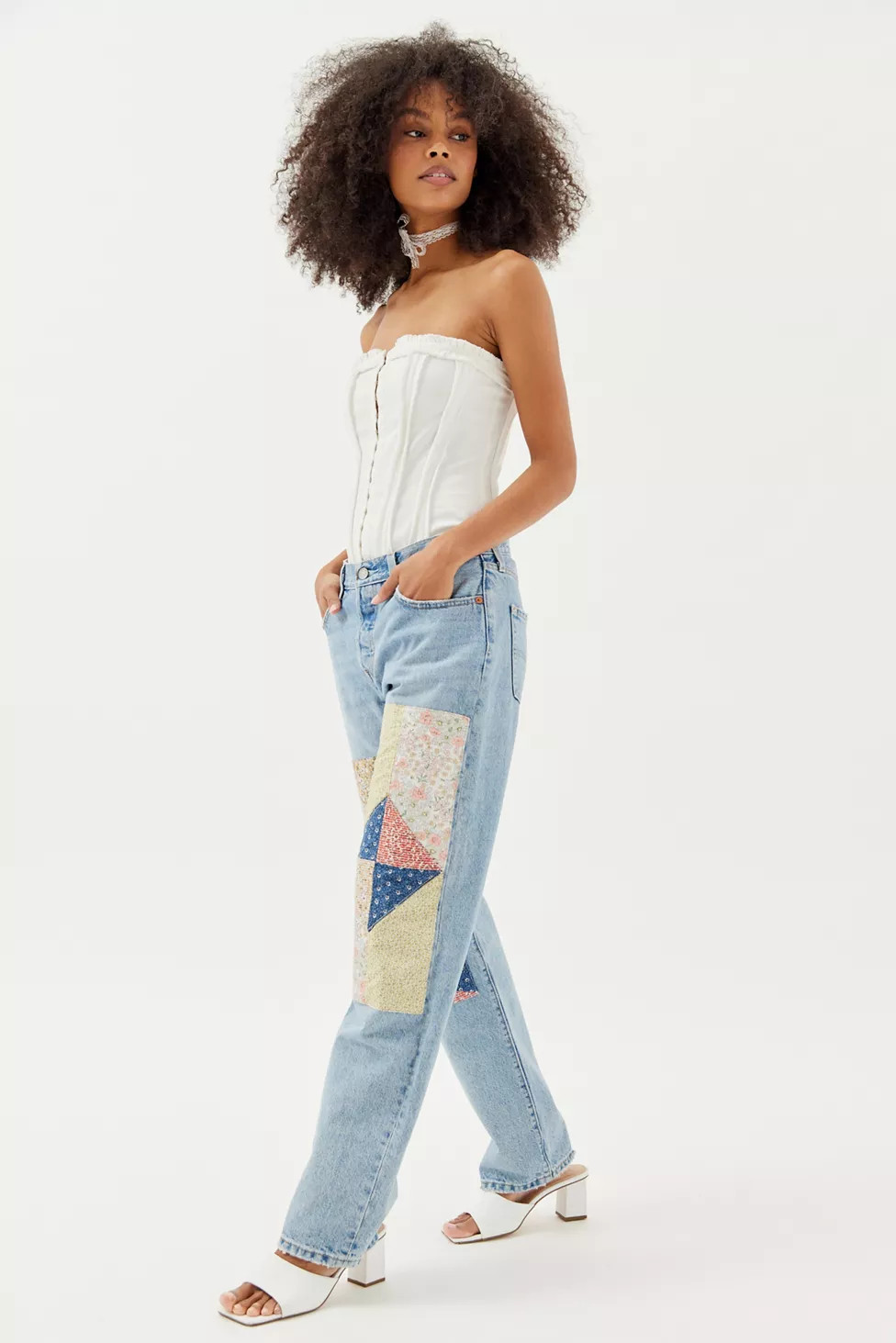 Levi’s® 501 90’s Jean - Patchwork Road Tripping | Urban Outfitters (US and RoW)