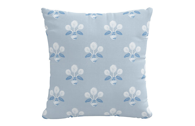 Block Vase 20x20 Pillow, Blue | One Kings Lane