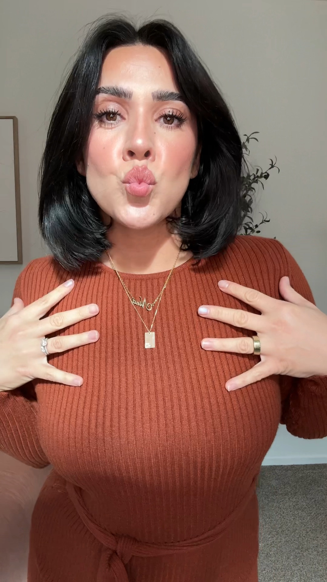 Elevated but comfortable Thanksgiving outfit! Holiday look for midsize! 

Dress: M (very stretchy) 
Boots: wide calf 
Shapewear: L (ninaxspanx for 15% off)
Bra: L (ninafs15) 

Mom style, fall outfit, elevated and chic, business casual, workwear, sweater dress, midsize fashion, size 10 fashion, apple shape fashion, thick tummy style. 

#LTKMidsize #LTKHoliday #LTKSeasonal