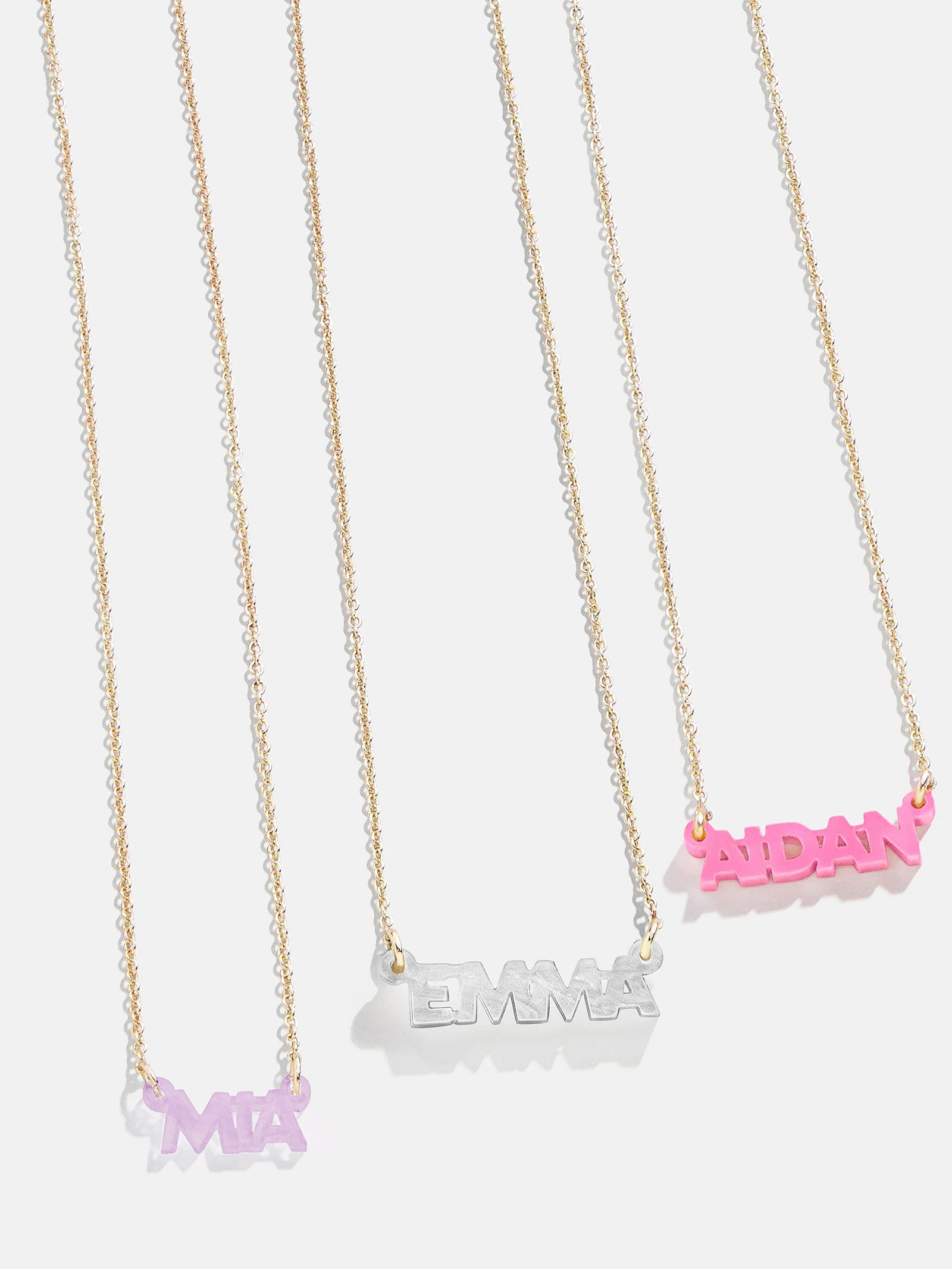 Kids' Custom Nameplate Necklace - Kids' Cable Chain | BaubleBar
